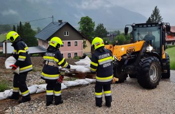 Unwettereinsatz im Bereich Harsbach