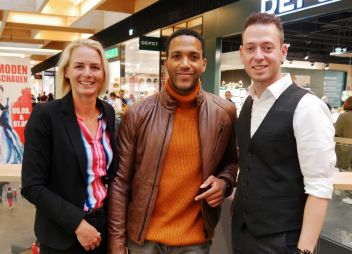 Daniela Schlemmer, Cesár Sampson und Christoph Fail