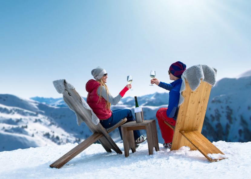 Kombination aus Skivergnügen und Kulinarik