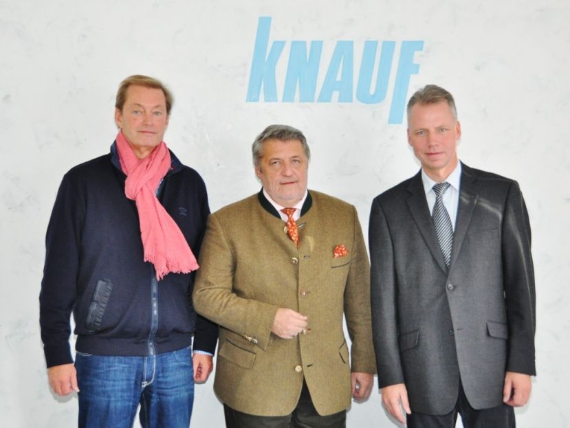 vl. Ulrich Paulmann(GF Quester) Komm.Rat Otto Ordelt(GF Dir. Knauf) Dr. Thorsten Hildebrand(Werksleitung Knauf)
