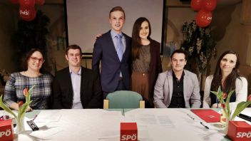 v.l.: Mag.a Elke Kukula, Markus Rabenhaupt, Roland Nerwein, LAbg. Michaela Grubesa, Markus Zamberger-Pircher und Tamara Reith