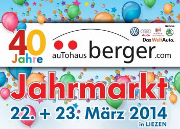 Autohaus Berger Frühjahrsmesse am 22. und 23. März von 09 – 16 Uhr