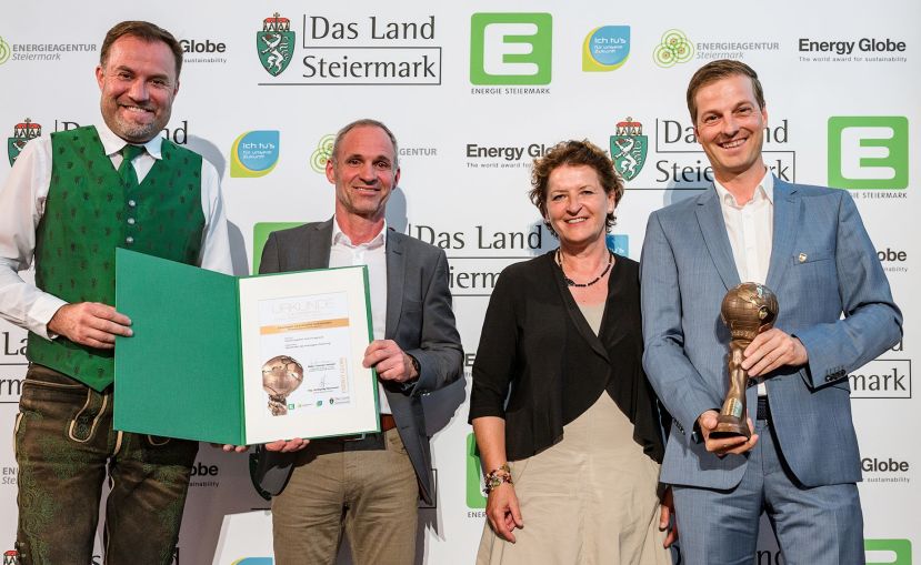 v.l.n.r. Bürgermeister Michaelerberg-Pruggern Dieter Stangl, Finanzreferent der Marktgemeinde Gröbming Ulrich Höring, LR Ursula Lackner und Bürgermeister der Marktgemeinde Gröbming Thomas Reingruber.