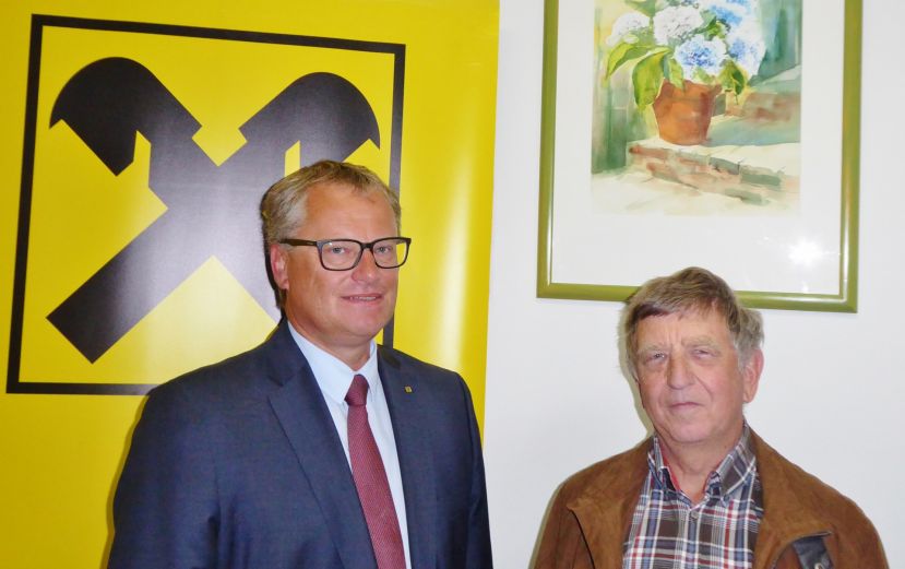 Dir. Manfred Kirchsteiger mit Gottfried Tiffner aus Aigen im Ennstal