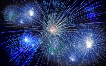 Feuerwerke in der Silvesternacht