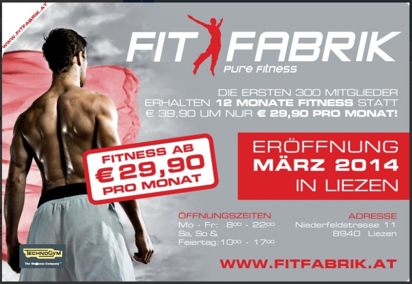 Neue Fitfabrik sucht Mitarbeiter!