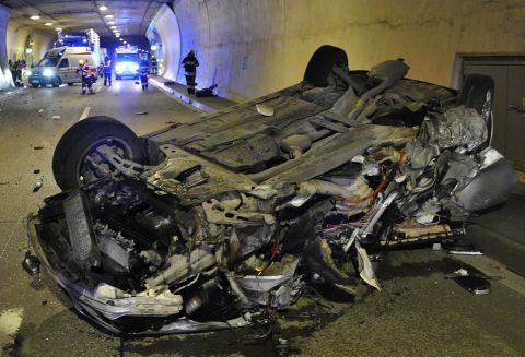 Verkehrsunfall im Bosrucktunnel