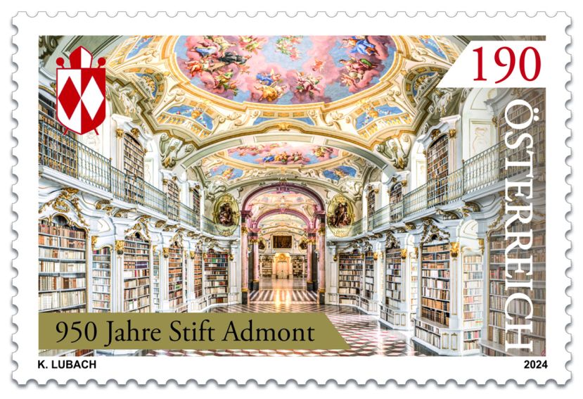 Sonderbriefmarke für 950 Jahre Benediktinerstift