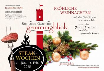 Weihnachtskulinarik im Schloss