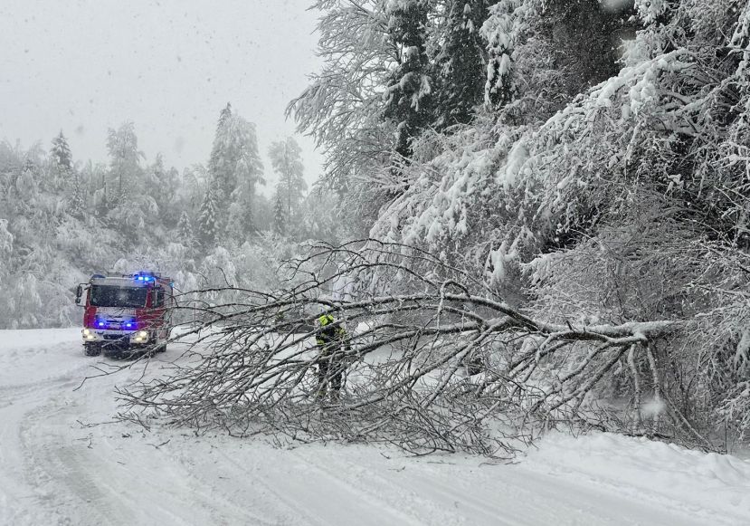 Der Bezirk versinkt im Schnee