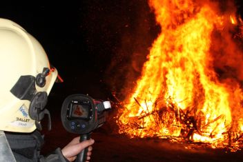 Einfamilienhaus in Brand