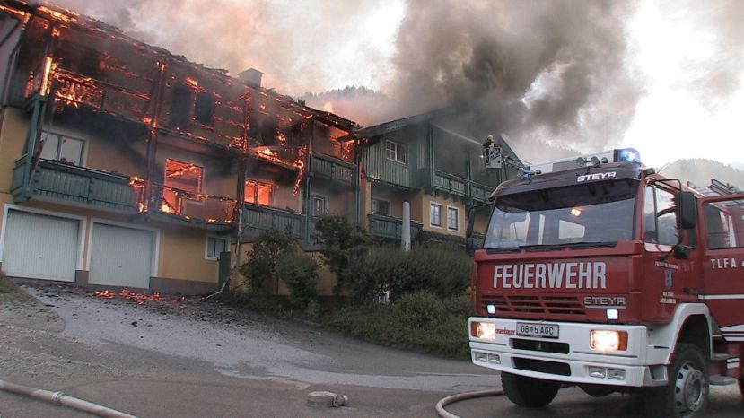 Großer Hotelbrand in Schladming