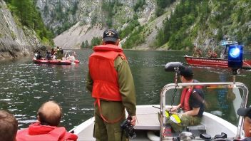 Radfahrerin aus Stausee geborgen