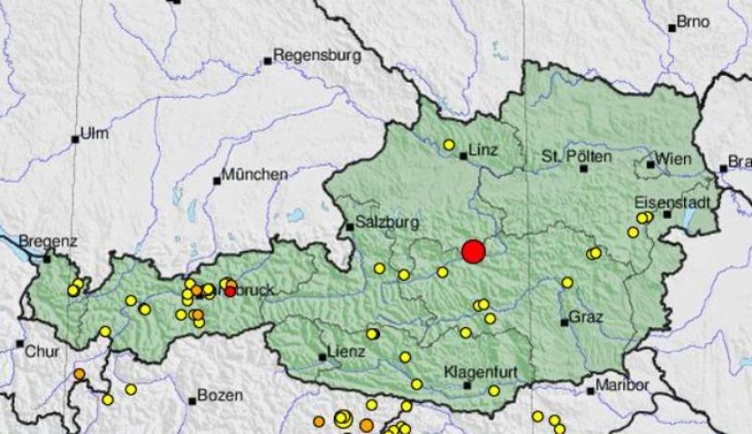 Erdbeben im Bezirk erheblich spürbar