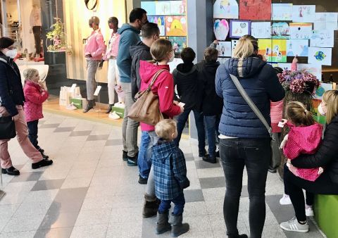Junge Malkünstler waren sehr kreativ