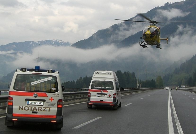 Schwerer Unfall beim A9 Bosrucktunnel