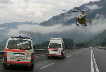Schwerer Unfall beim A9 Bosrucktunnel