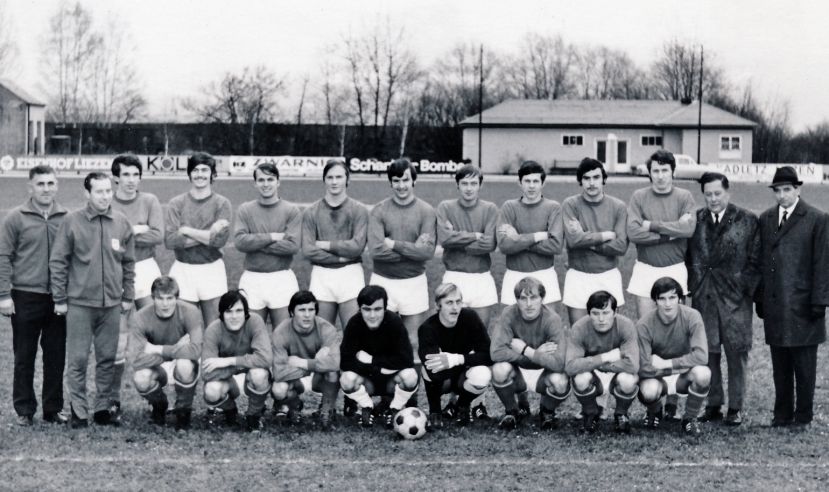 Fußballmannschaft 1970 WSV nach Aufstieg Landesliga