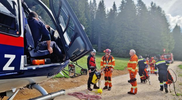 Waldbrand am Tausing bei Wörschach