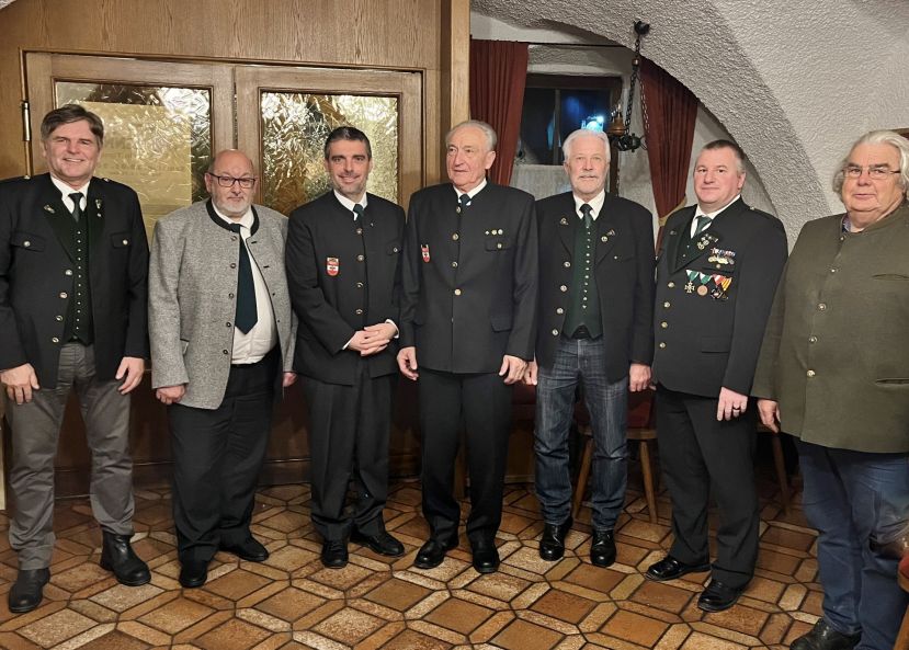 Bgm. Friedrich Zefferer, Eduard Heidlmayer, Christian Hollinger, Wilhelm Auth, Walter Schwab, Helmuth Radauer und Ewald Seiringer