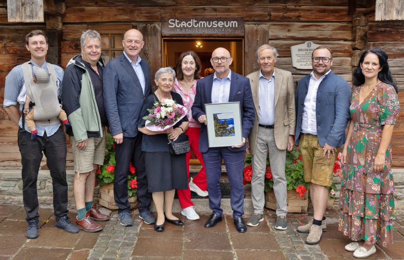 Jonas Kraml, GR Alfred Trinker, Bgm. Hermann Trinker, Grete Bauer, GR Dr. Michaela Sulzbacher, Jürgen Bauer, GR Alfred Brandner, 2.Vize-Bgm. Lukas Seyfried und Astrid Perner