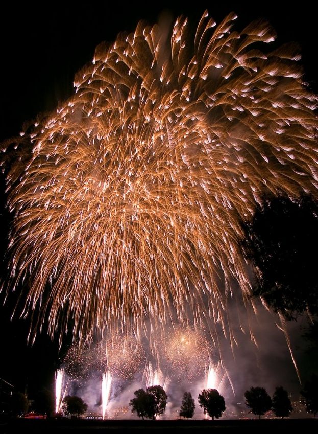 Das Japanische Feuerwerk 2007 in Düsseldorf