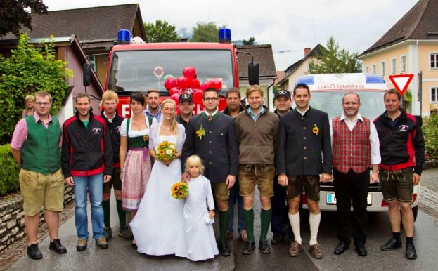Feuerwehrhochzeit bei der FF Gröbming