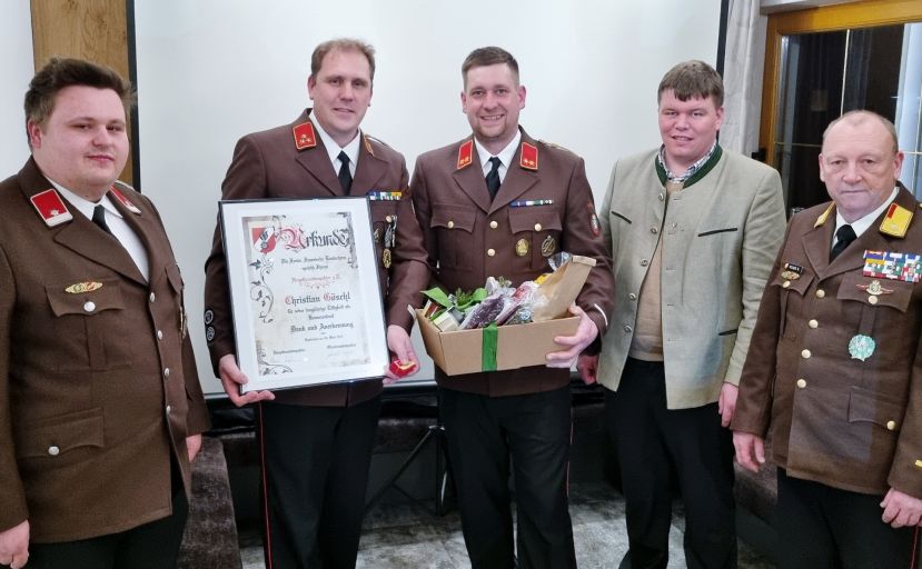 OBI Göschl, HBI a.D. Göschl, HBI Wallner, BGM Klingler und ABI Rojer