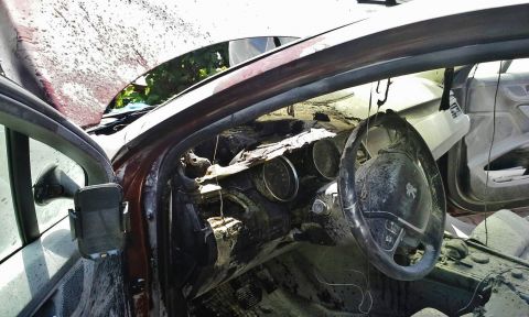 Fahrzeugbrand im Ortsgebiet von Trieben