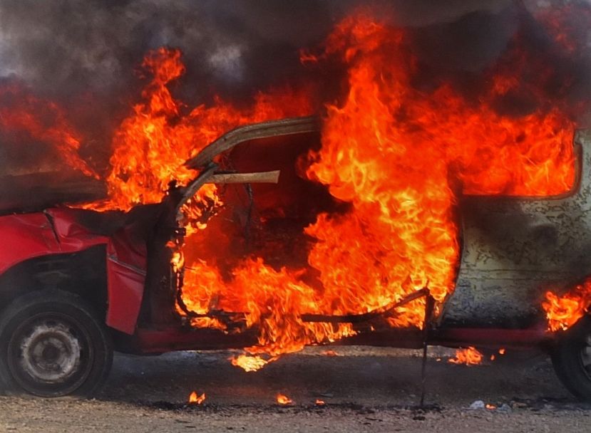 Autobrand in Aigen im Ennstal