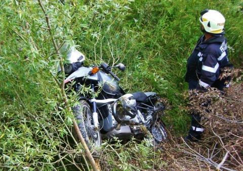 Schwerverletzter bei Motorradunfall