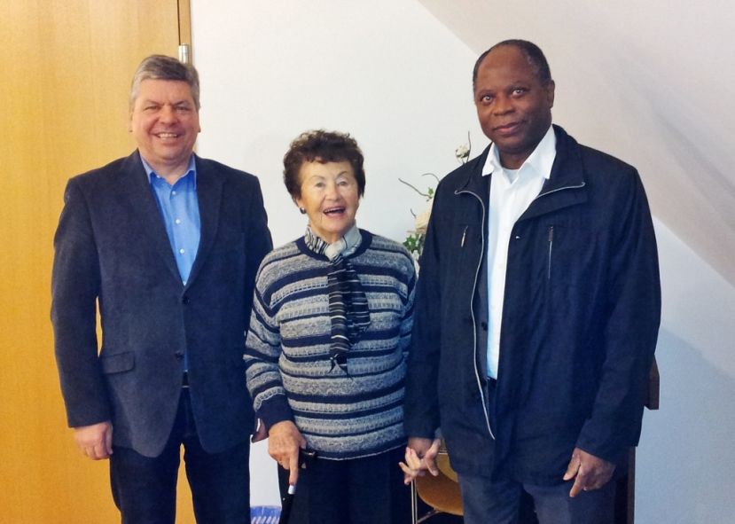 Bürgermeister R. Pollhammer, Frau Sonja Kadletz, Dr. M. Bilolo