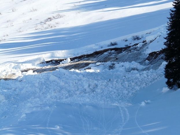 Lawinenabgang in der Gamsfeldspitze
