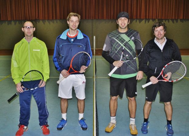 Die Finalisten im A- Bewerb (v.l.n.r.): Christian Wipfler/Stefan Kaspar und Harald Pinkl/Martin Sendlhofer