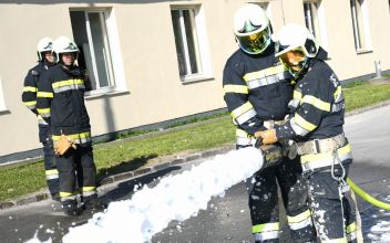 Groß angelegte Übung der Feuerwehren