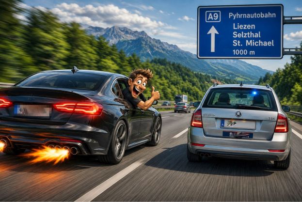Mit 222 km/h auf der A9 unterwegs