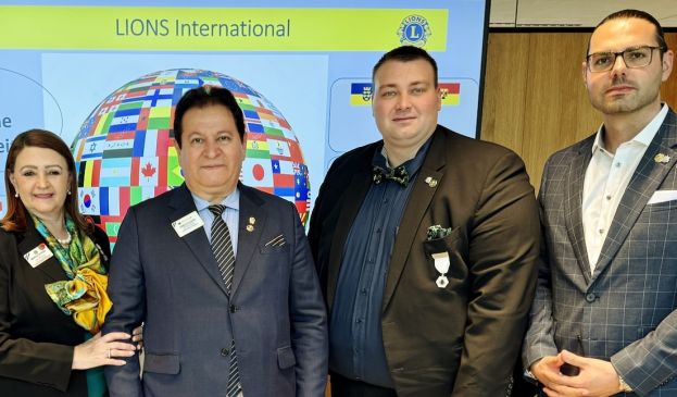 Amariles Oliveira, Lion-Präsident Fabrício Oliveira, Akad. Vkfm. Florian Tiffner und Ralf Liegl, M.Sc