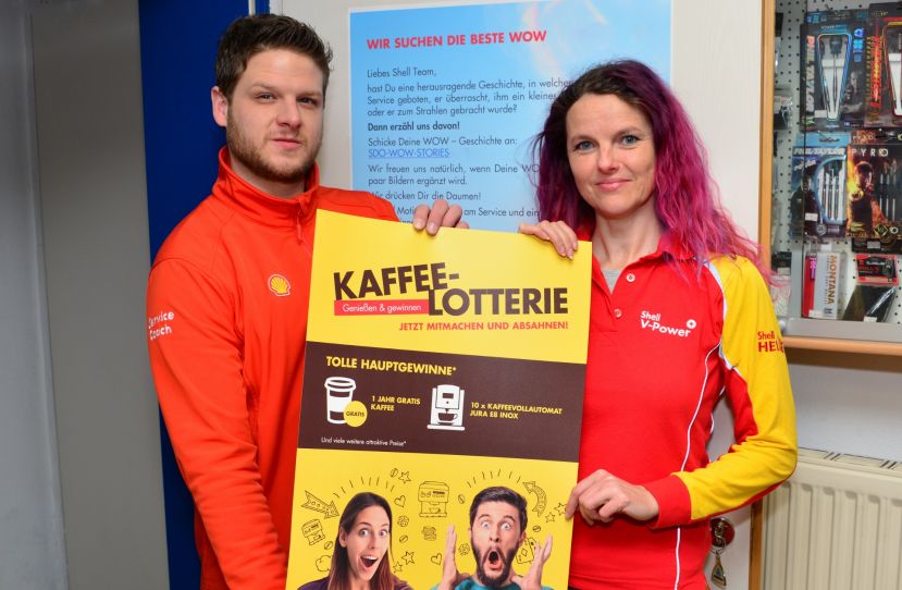 Kaffee-Lotterie bei Shell im Bezirk Liezen!
