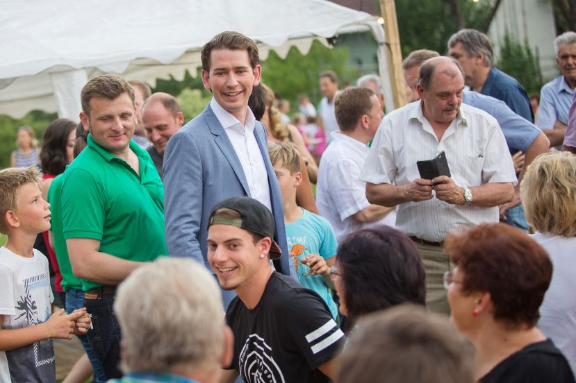 Kurz vor der Wahl ein Besuch in Stainach