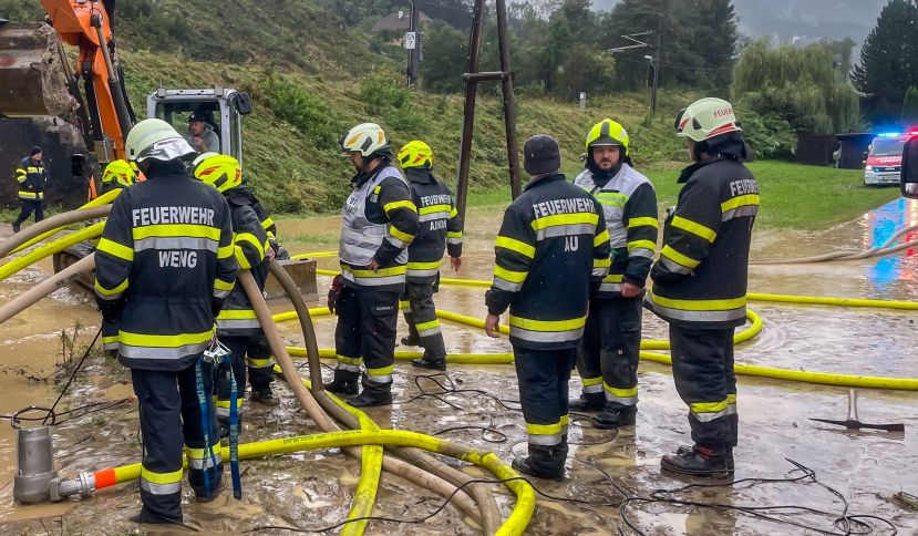 Unwettereinsätze im Abschnitt Admont
