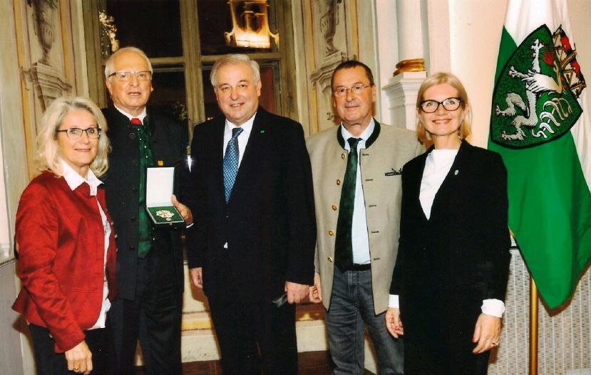 Roswitha Glashüttner, Rudi Hakel, Hermann Schützenhöfer, Josef Dick und Gabriele Kolar