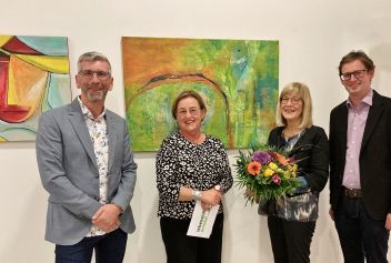 Hans Peter Gruber, Gertrude Rieger, Judith Seiler-Schlömmer und Vizebürgermeister Albert Krug.