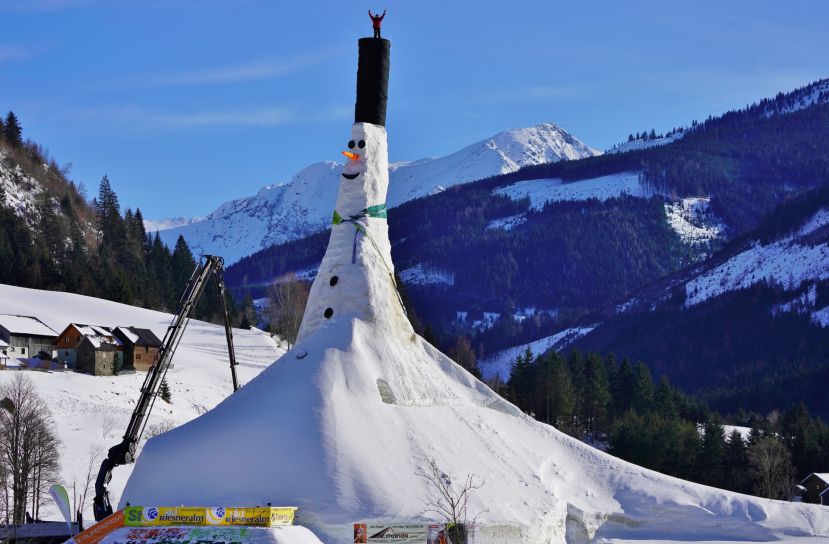 Schneemann ins Guinness Buch der Rekorde