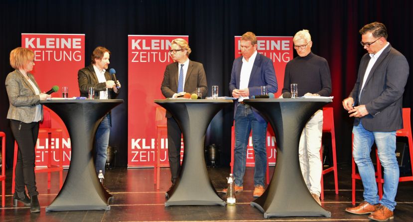 Leitspitals-Diskussion in der zukünftigen Standortgemeinde