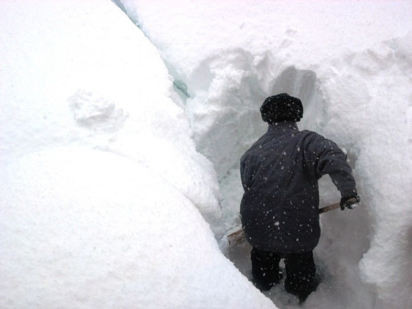 Es schneit im Bezirk Liezen
