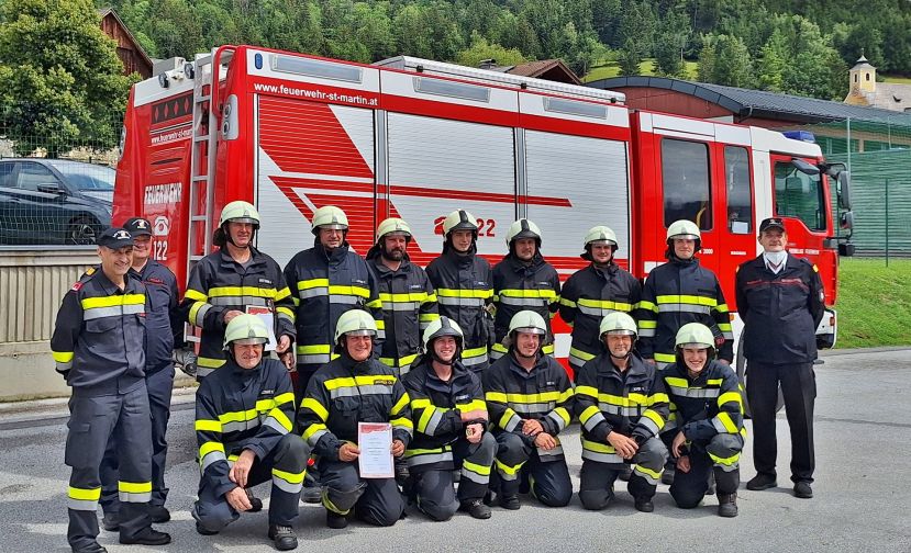 Erfolgreiche Prüfung der Feuerwehr