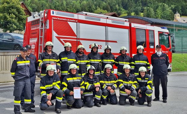 Erfolgreiche Prüfung der Feuerwehr