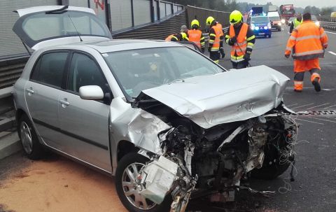 Verkehrsunfall auf der A9 bei Trieben