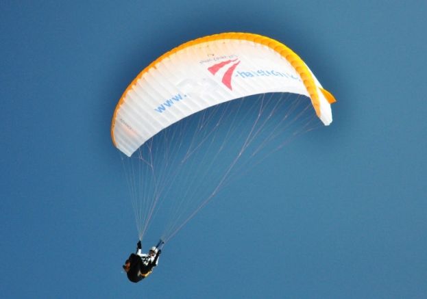 Paragleiter blieb in Baumkrone hängen