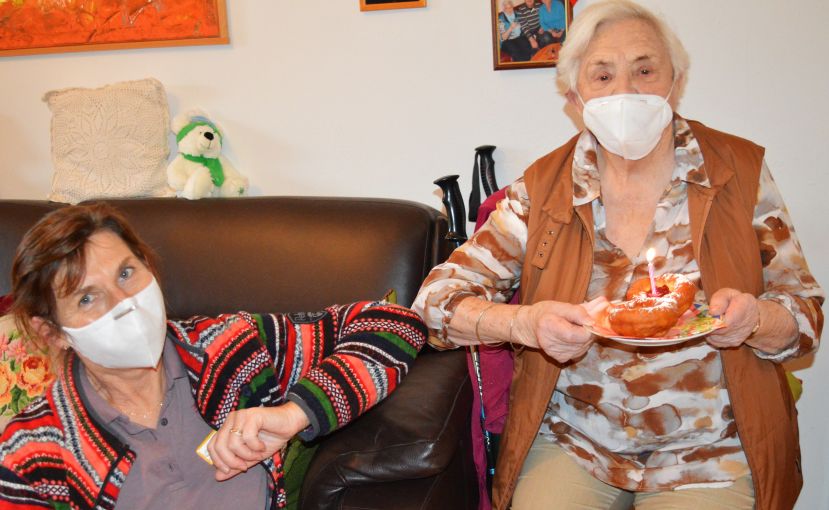 Frau Weitgasser feiert ihren 99. Geburtstag